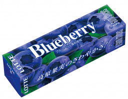 Жевательная резинка Lotte Blueberry со вкусом голубики