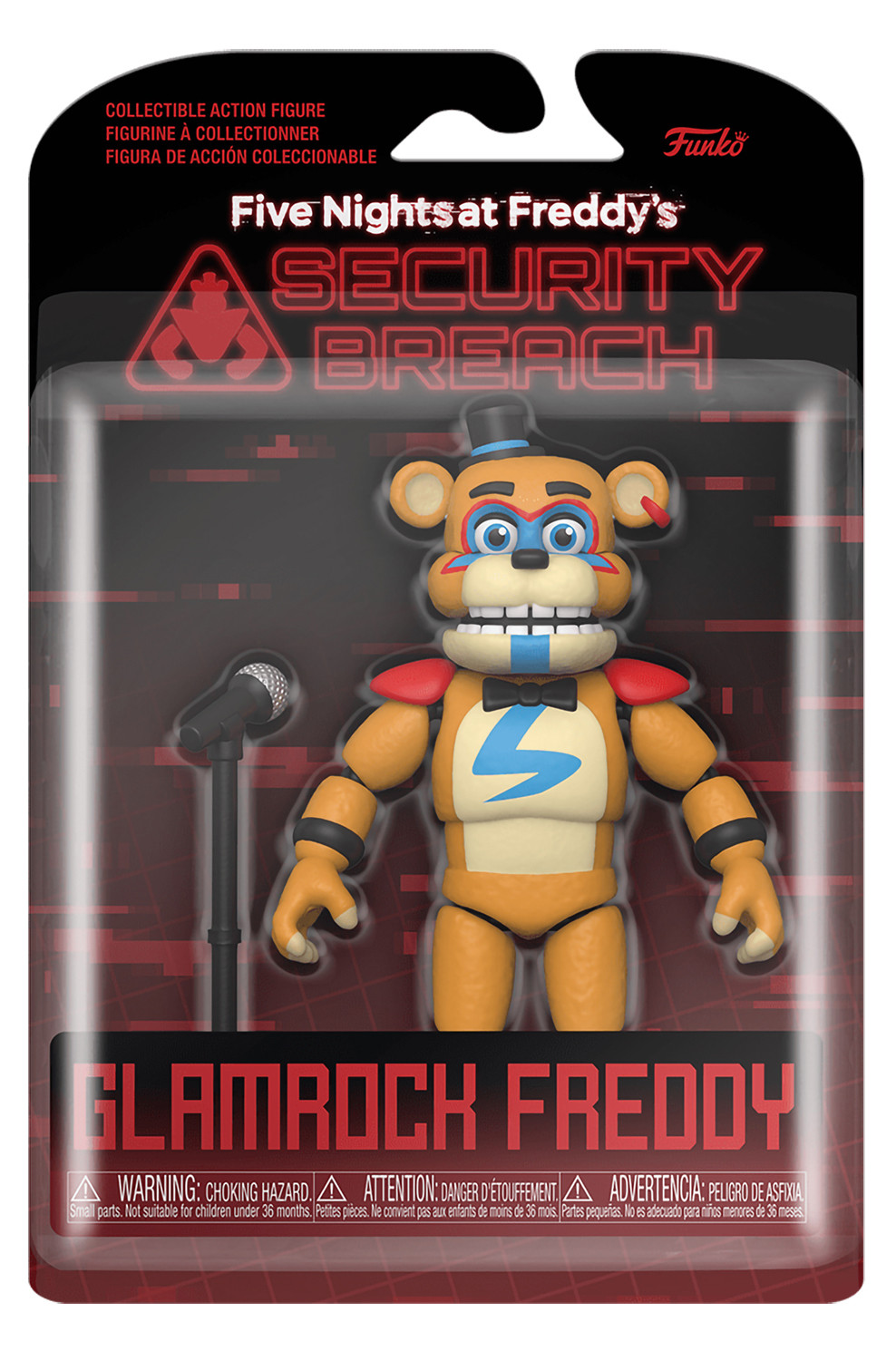  Funko Action Figure: Five Nights At Freddys Security Breach Glamrock Freddy