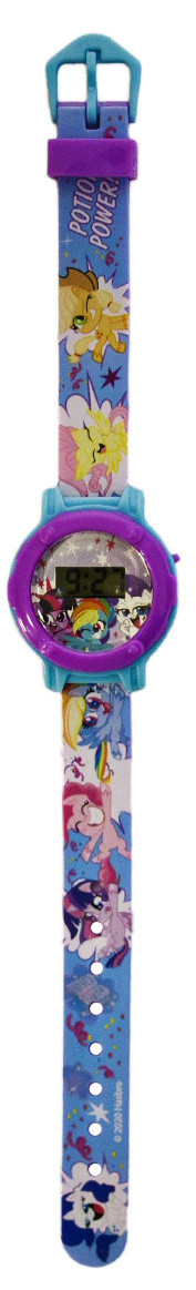 Набор My Little Pony часы наручные + Термо-кружка Новое поколение голубая