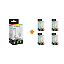    Polaroid 220V FIL G45 4W 6500K E14 470lm, 5