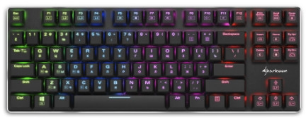���������� Sharkoon PureWriter TKL RGB Kailh Red ��������� ������� ��� PC (������� ���������)