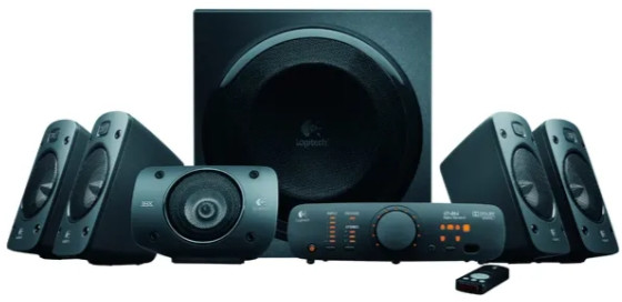 Колонки Logitech Speaker System 5.1 Z-906 500Вт с пультом ДУ для PC (Surround Sound) (черный)