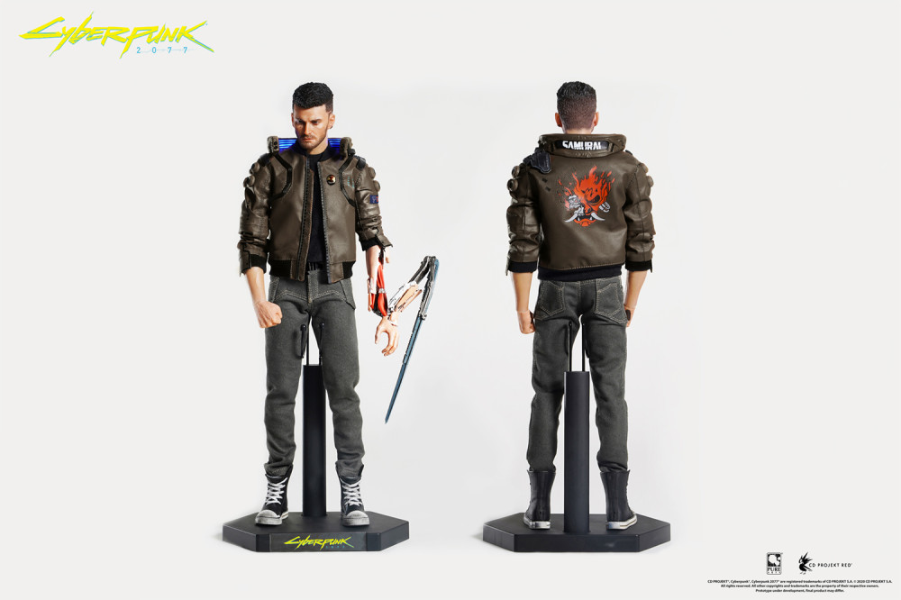 Фигурка Cyberpunk 2077: V Male + Sportbike Yaiba Kusanagi CT3-H