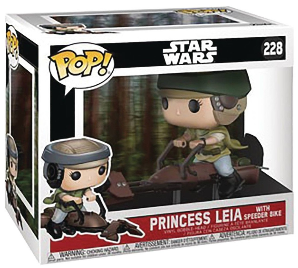  Funko POP: Star Wars  Princess Leia With Speeder Bike (9,5 )