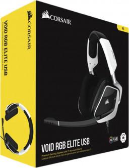  Corsair Gaming VOID RGB ELITE USB Premium   PC (White)
