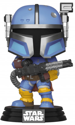  Funko POP: Star Wars The Mandalorian  Heavy Infantry Mandalorian Bobble-Head (9,5 )