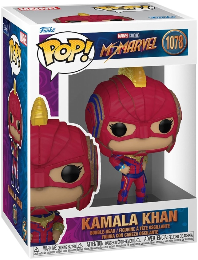  Funko POP Marvel: Ms. Marvel  Kamala Khan Bobble-Head (9,5 )