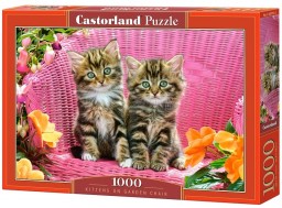 Puzzle-500:     (Kittens on Garden Chair)