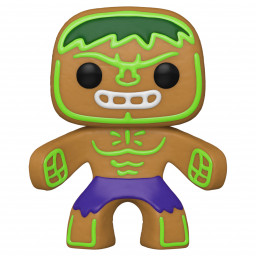  Funko POP Marvel: Holiday  Gingerbread Hulk Bobble-Head (9,5 )