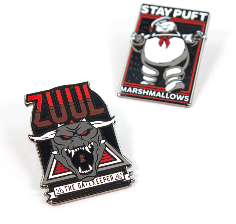 Набор значков Ghostbusters 1.1 Зуул и Стэй Пафт Pin Kings 2-Pack