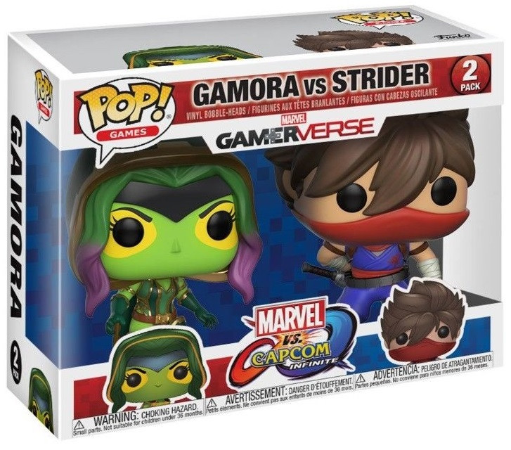 Фигурка Funko POP Games: Marvel vs. Capcom – Gamora vs. Strider (9,5 см)