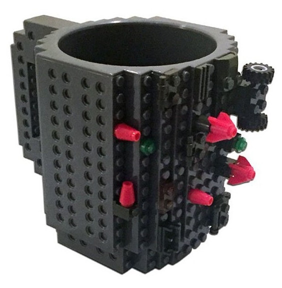 Кружка Build-On Brick (черная) (350 мл)