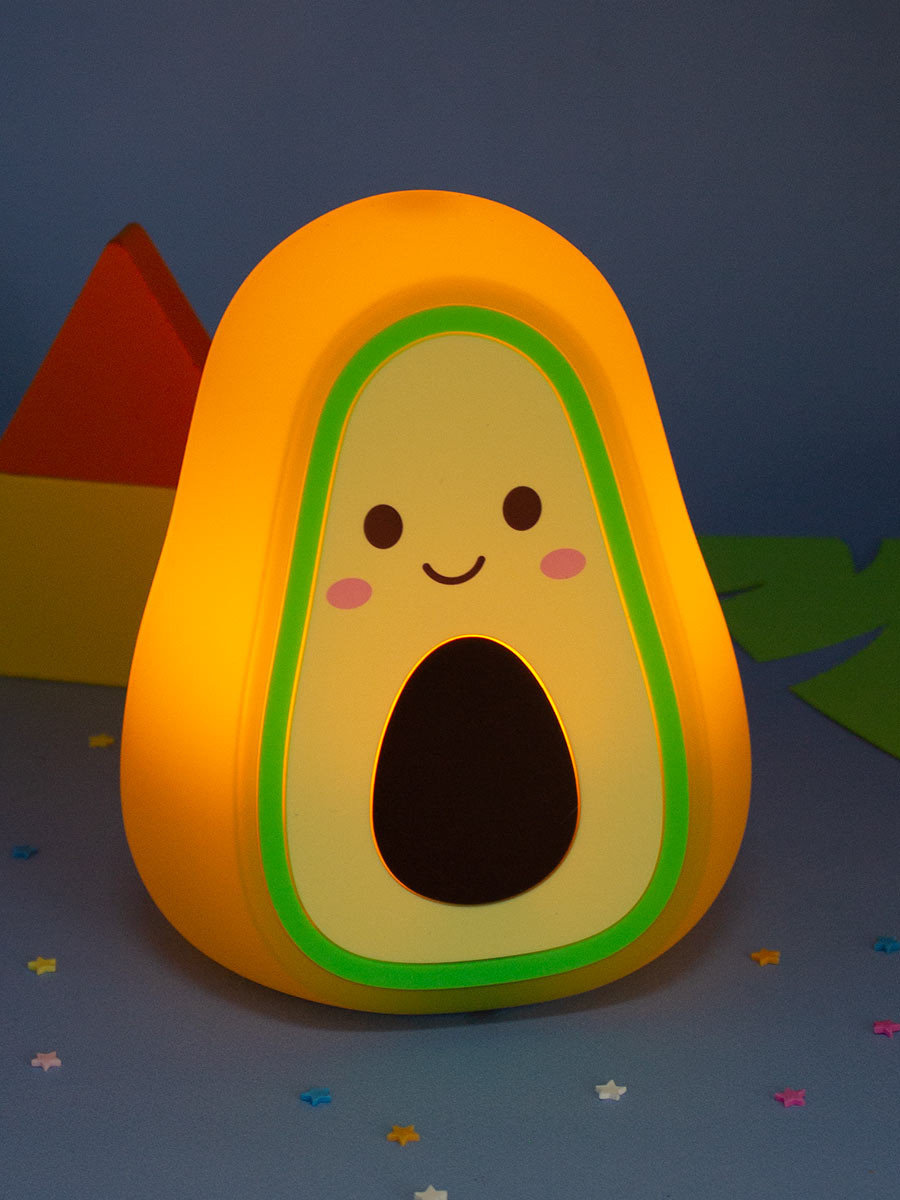 Светильник-ночник Авокадо Smile силиконовый зеленый (14 см)