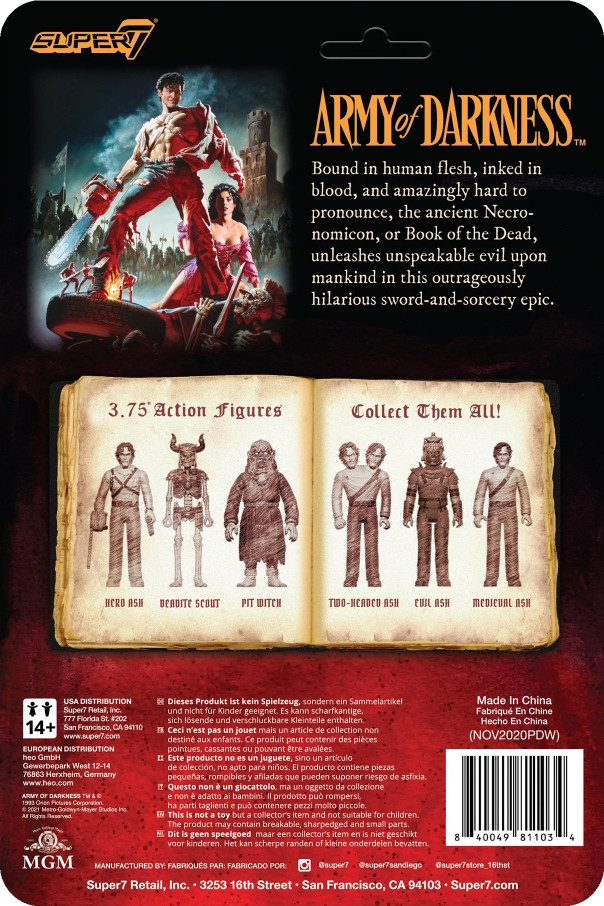   ReAction Figure  Army Of Darkness: Pit Witch Midnight  Wave 2 (9 )