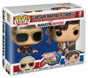  Funko POP Games: Gamerverse Marvel vs. Capcom  Captain Marvel vs. Chun-Li (9,5 )