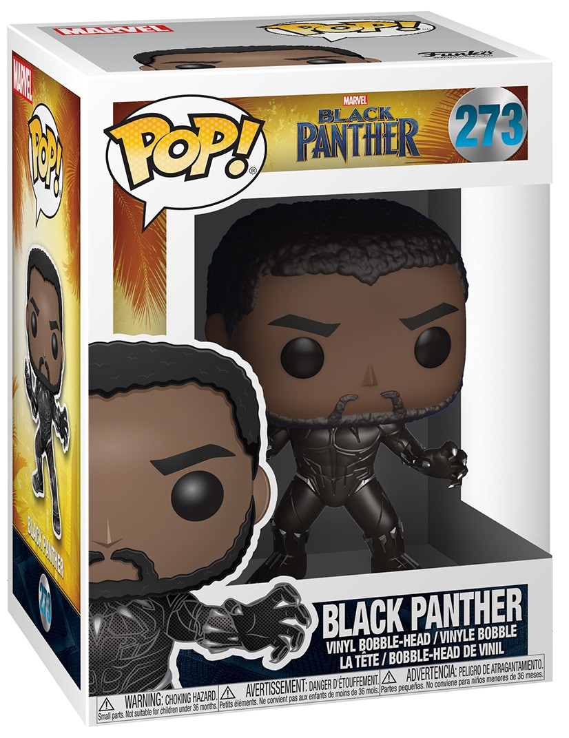 Funko POP: Marvel Black Panther  Black Panther Bobble-Head (9,5 )