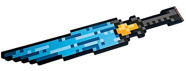 Пиксельный меч Ледяной 8 Бит (синий) (60 см)