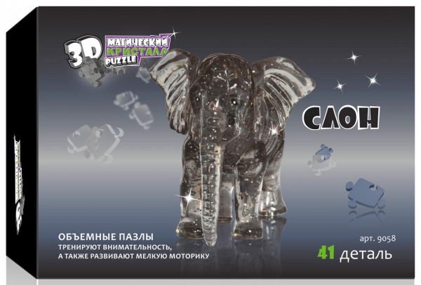 3D Puzzle Магический кристалл: Слон