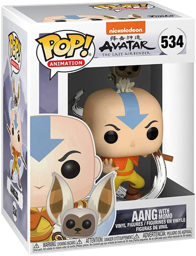  Funko POP Animation: Avatar Aang The Last Airbender  Aang With Momo (9, 5 )