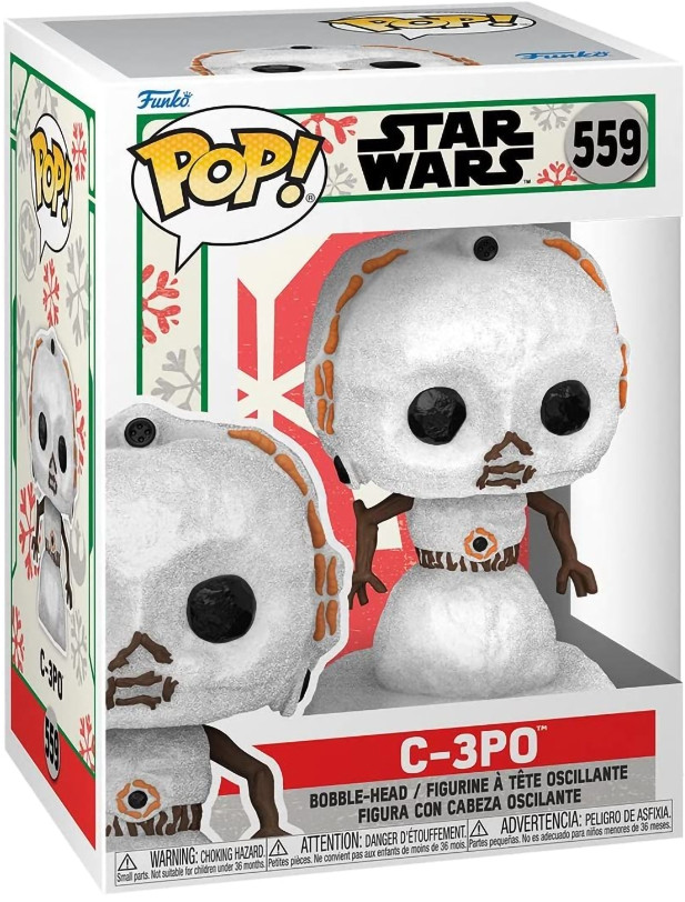  Funko POP Star Wars: Holiday  C-3PO Snowman Bobble-Head (9,5 )