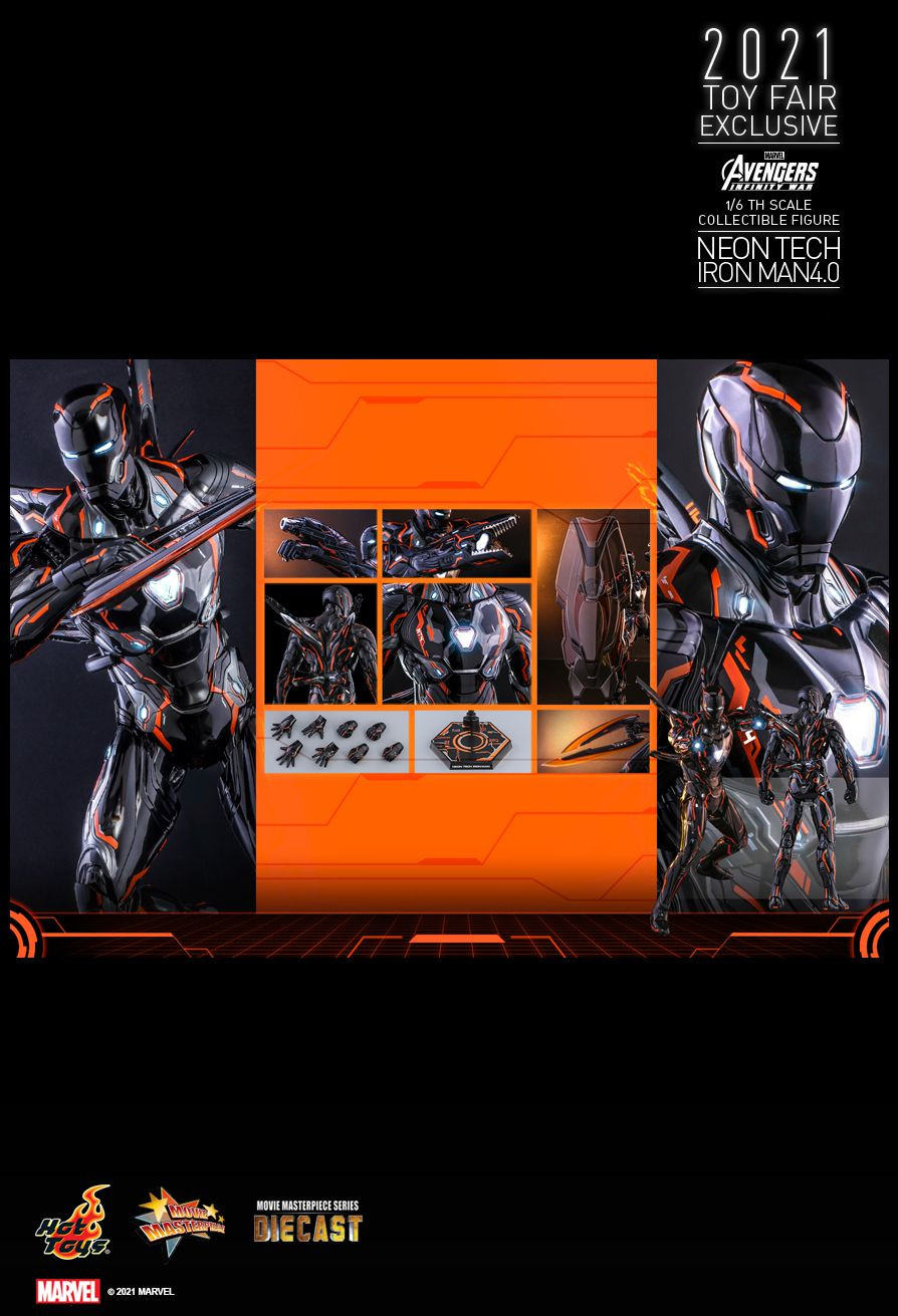  Marvel Avengers: Infinity War  Iron Man Neon Tech 4.0 [1/6 Scale Collectible Figure] (32 )