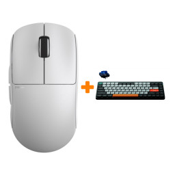   Pulsar X2 Wireless Mini White +  Keychron K3, White LED  Blue Switch