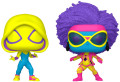  Funko POP Marvel Spider-Man: Across The SpiderVerse  Spider-Gwen & Spider-Woman Blacklight Exclusive Bobble-Head 2-Pack (9,5 )