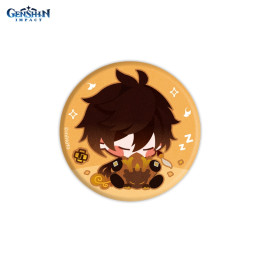  Genshin Impact: Chibi Geo  Archon Zhongli Cloth Badge