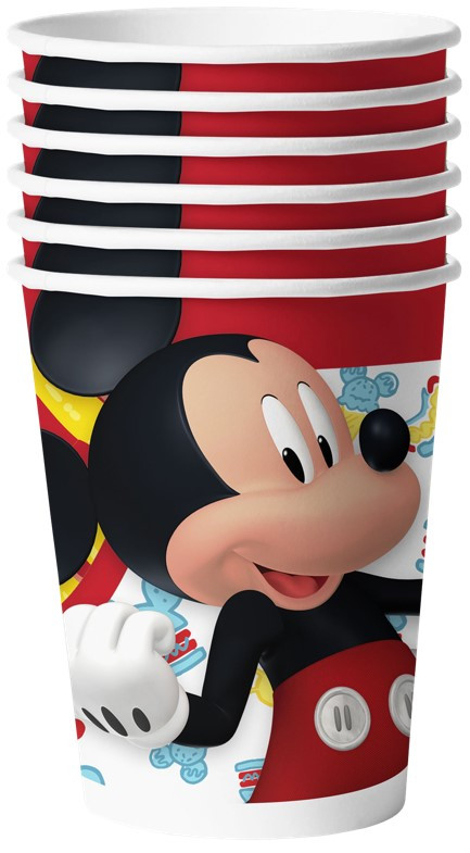 Набор бумажных стаканов Mickey Mouse 3D (250 мл, 6 шт)