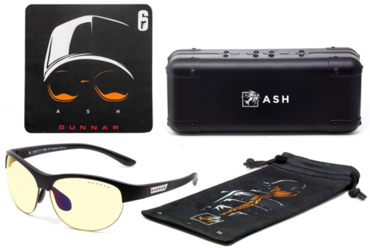 ���� ��� ����������  GUNNAR Ubisoft Ash � Amber React,  Onyx ���������� (ASH-00101)