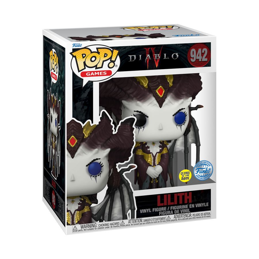  Funko POP Games: Diablo IV  Lilith Glows In The Dark Exclusive (9,5 )