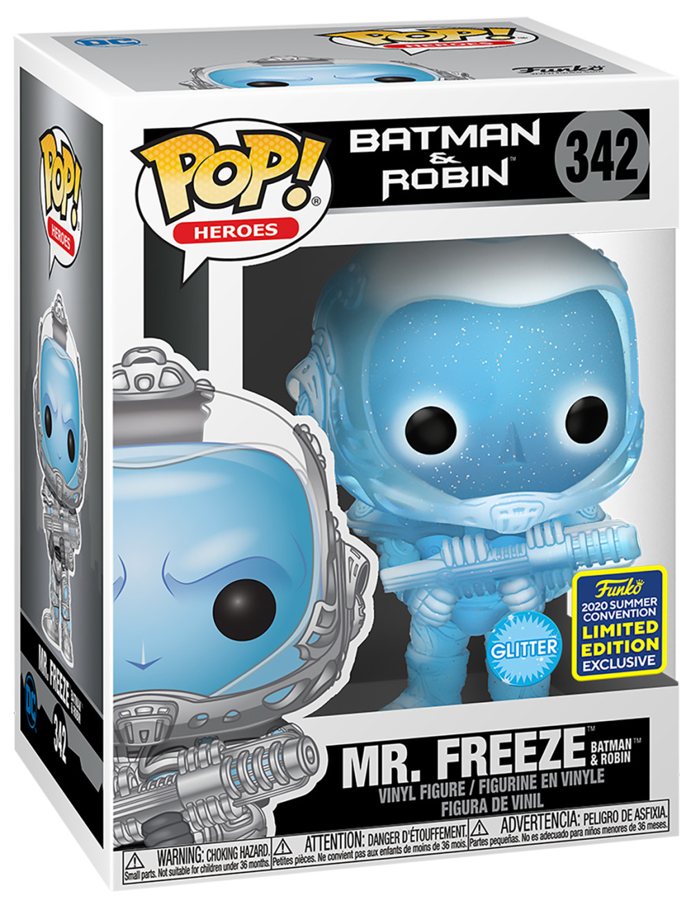  Funko POP Heroes: Batman & Robin  Mr. Freeze Glitter Exclusive (9,5 )