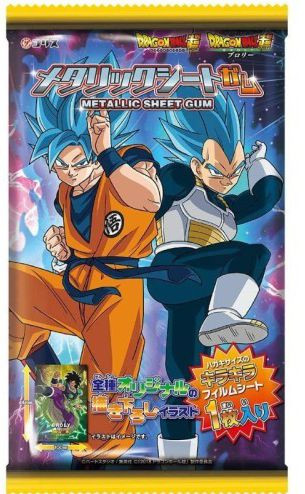 Жевательная резинка Coris: Dragon Ball – Metallic Sheet Gum (вкус содовой + карточка героя)