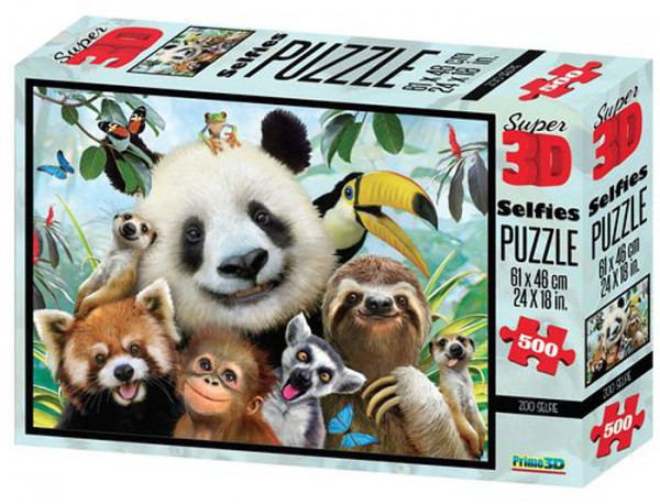 Super 3D Puzzle: Зоо селфи – Zoo Selfie (500 элементов)