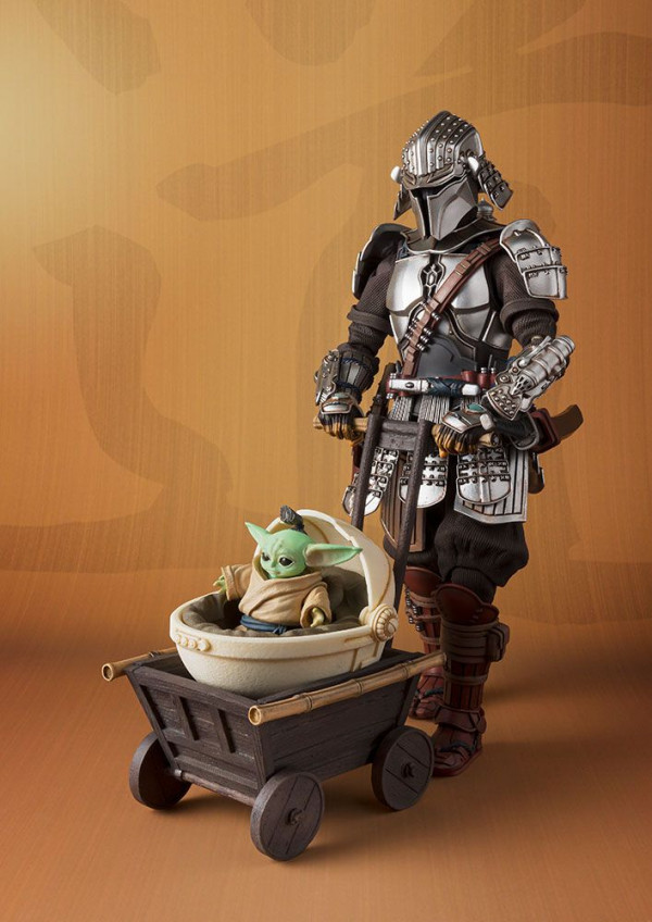 Фигурка Star Wars Ronin Mandalorian Beskar Armor & Grogu – Meishomanga Realization (18,5 см)
