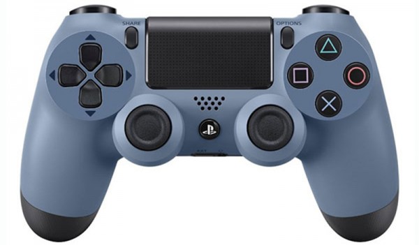Беспроводной геймпад DualShock 4 Grey Blue для PS4 (серо-синий)