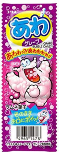 Леденцы Cori: Вкус Рамунэ Виноград (Bubble Candy Grape) – Взрывающиеся и пенящиеся во рту (7,2 г)