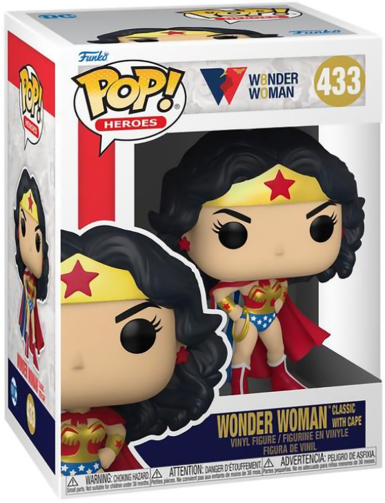  Funko POP Heroes: DC Wonder Woman 80th  Wonder Woman (Classic with Cape) (9,5 )