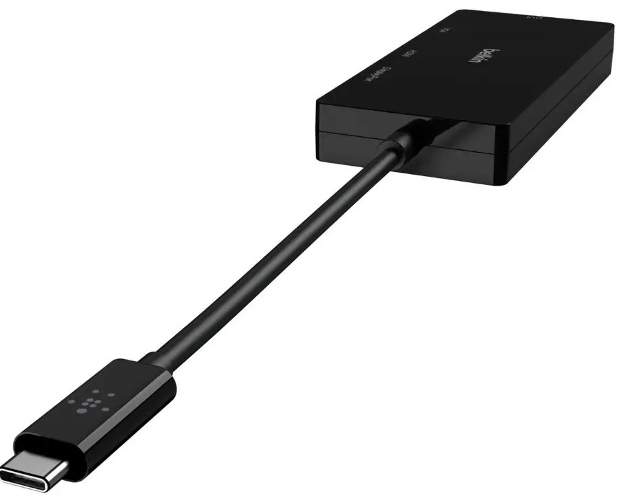  Belkin USB-C  HDMI, VGA, DVI, DisplayPort () (AVC003btBK)