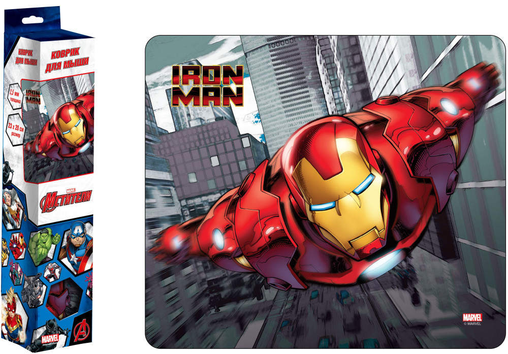 Набор Marvel Iron Man (тянучка, коврик)
