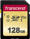 Карта памяти Transcend SDXC 128GB  Class 10 UHS-I U3 (V30)