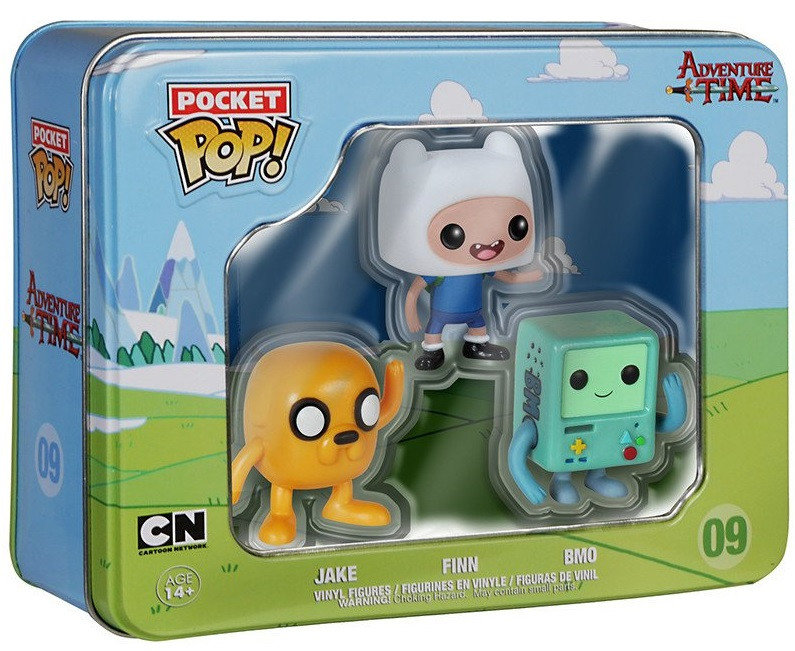  Funko Pocket POP: Adventure Time  Jake, Finn, BMO (3-Pack)