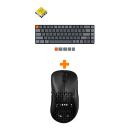 ����� ���� Pulsar Xlite Wireless V2 Competition Mini Black + ���������� Keychron K7 Low Profile, RGB, Banana Switch