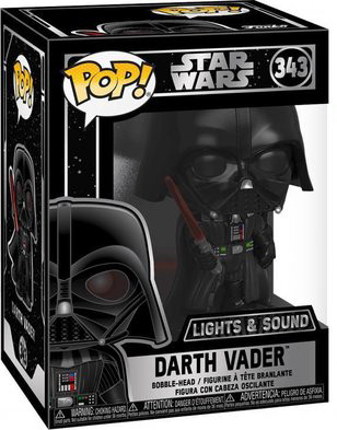 Фигурка Funko POP: Star Wars – Darth Vader Lights & Sound Bobble-Head (9,5 см)