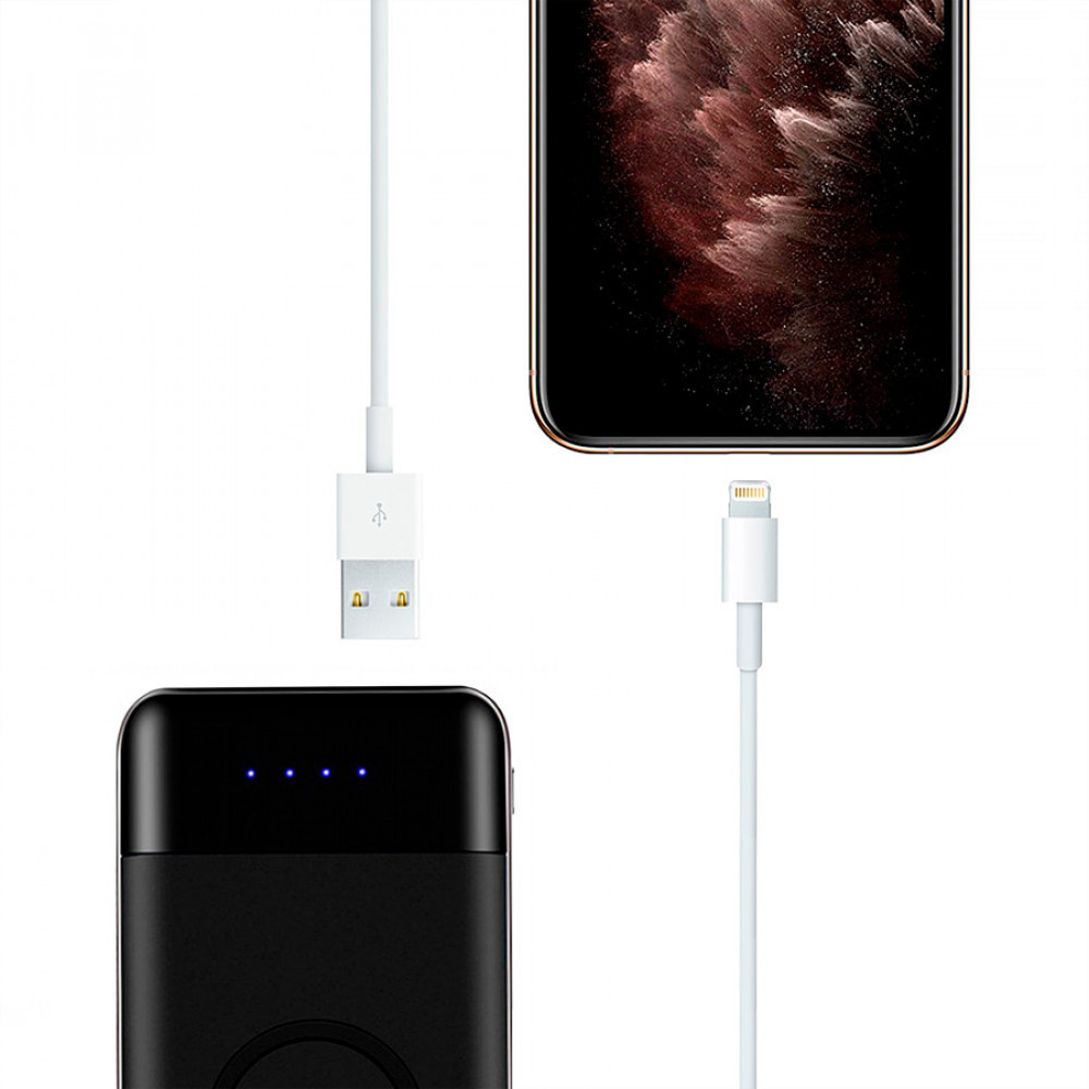 ����� ������� �������� ���������� Lightning MFi Devia Smart Charger Suit White + ������ (10W, 5V, 2.1A)