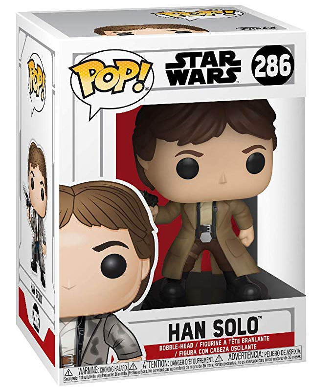  Funko POP: Star Wars  Han Solo Endor With Gun Drawn Bobble-Head (9,5 )