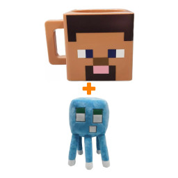 ����� Minecraft ������ ������� Squid ���������� + ������ Steve