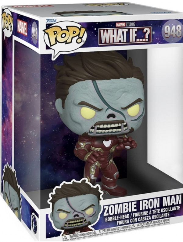 Фигурка Funko POP Marvel What If...? – Zombie Iron Man Exclusive Bobble-Head (25 см)