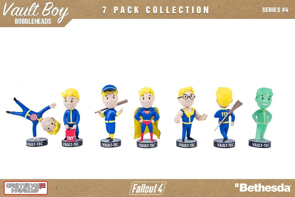    Fallout 4 Vault Boy 111 Bobbleheads: Series Four  7-Pack (13 )