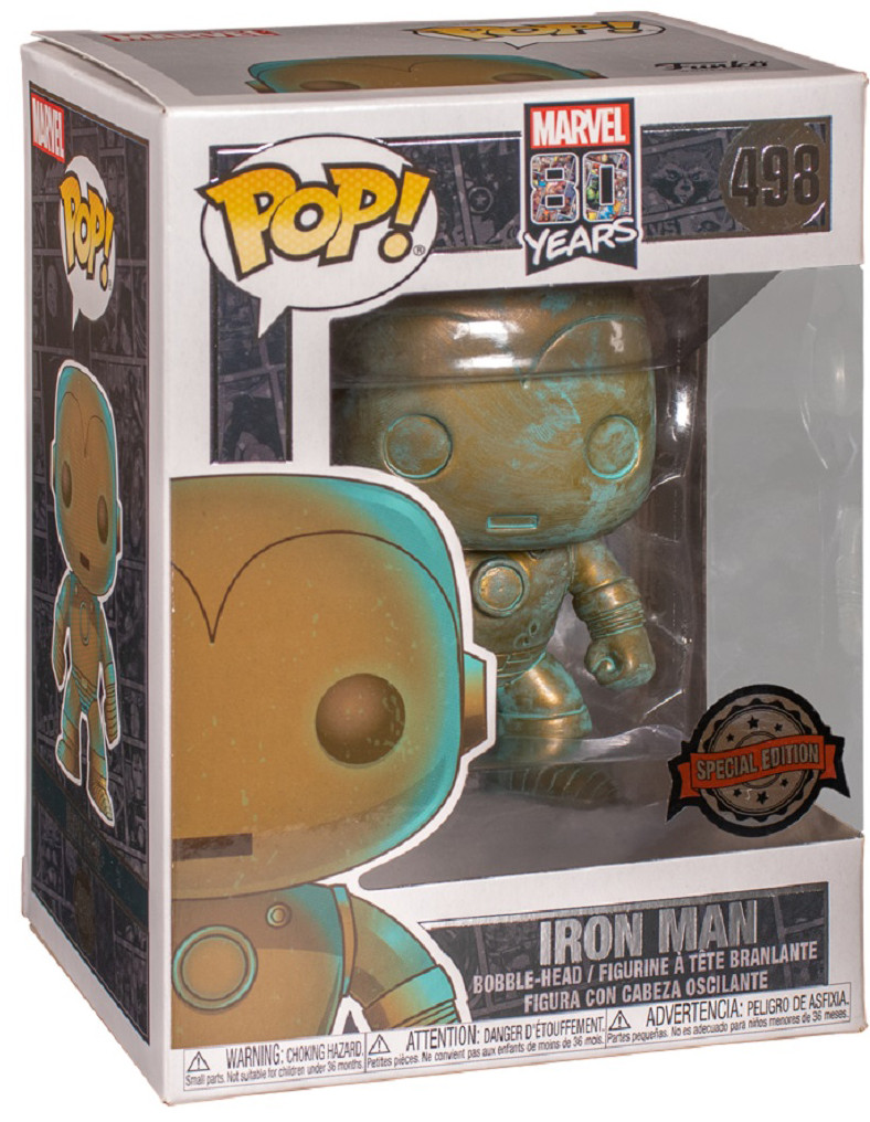  Funko POP: Marvel 80 Years  Iron Man Patina Bobble-Head (9,5 )